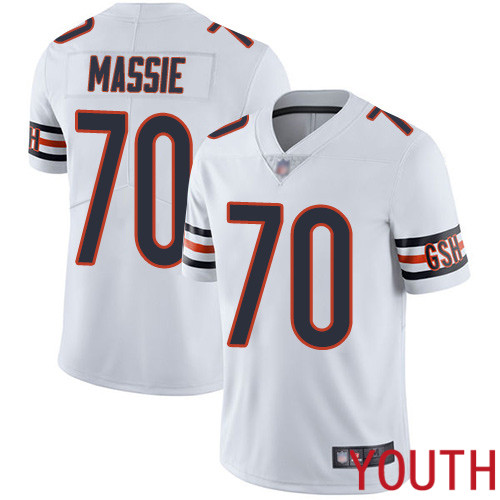 Chicago Bears Limited White Youth Bobby Massie Road Jersey NFL Football #70 Vapor Untouchable->nfl t-shirts->Sports Accessory